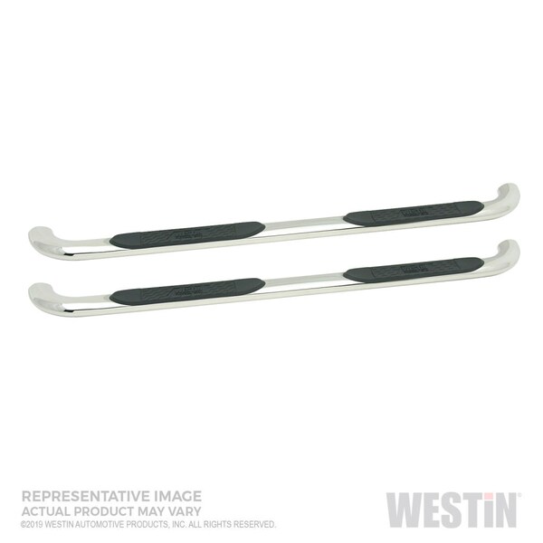 Westin Automotive 19-C SILVERADO/SIERRA 1500 DBL CAB STAINLESS STEEL PLATINUM 4 OVAL NERF BARS 21-4120 - main